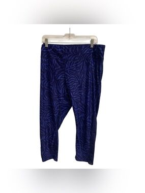 Juicy Couture Deep Navy Printed Leggings Size Xl